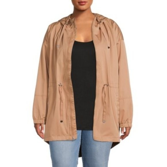 Lightweight Anorak Parka Windbreaker Jacket  Sz 1X NWT - Picture 1 of 4